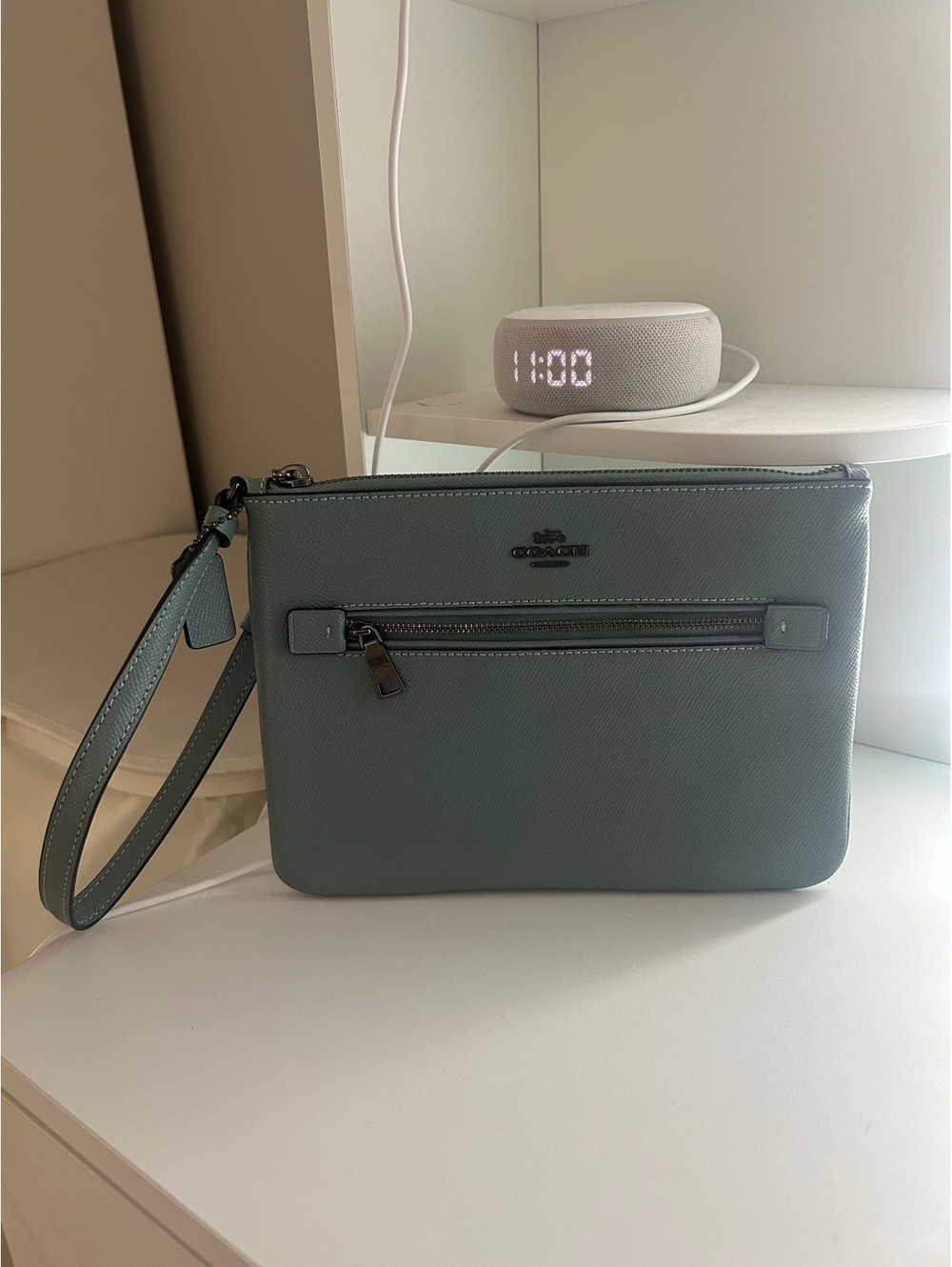(Send offers!) Coach Blue Wristlet Clutch Bag